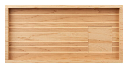 Isolated Wooden Tray