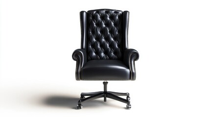 Fototapeta premium Luxury High Back Executive Chair in Leather