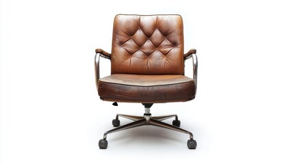 Industrial Style Office Chair with Metal Frame