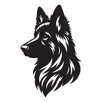 recommend clip art: Vector silhouette of a German Shepherd , Dog illustration, Dog art, Dog drawing, Pet Animal Silhouette