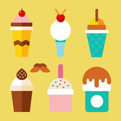 set of ice cream