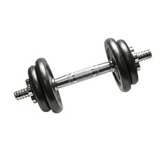 Naklejka premium dumbbell weight on solid white background