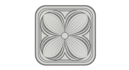 Isolated Quatrefoil Pattern