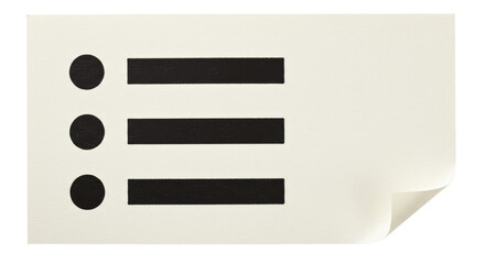 Isolated Bullet Points on Paper