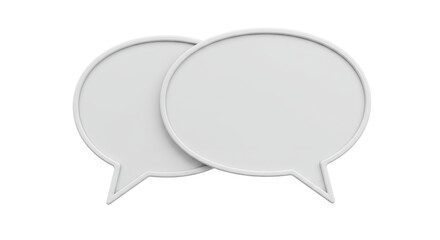 Isolated Speech Bubbles