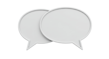 Isolated Speech Bubbles