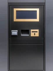Eco-friendly parcel locker crafted from recycled aluminum, showcasing sustainable design.