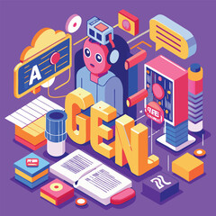 vector illustration of cartoon train