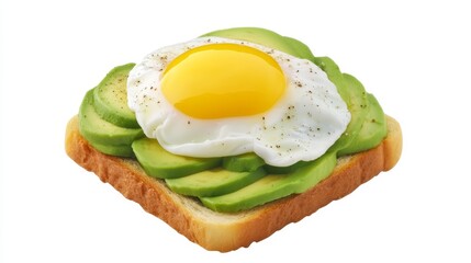 Delicious Organic Avocado Toast with Poached Egg: Healthy, Vegetarian Breakfast Recipe for a Gourmet Farm-to-Table Dining Experience