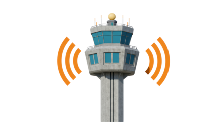 Isolated Airport Control Tower