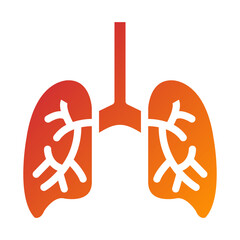 Vector Design Lungs Icon Style