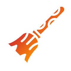 Vector Design Broomstick Icon Style
