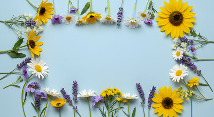 Colorful spring summer flower border | Flowers Border| Flower Background| Flower Flowers| Border Background