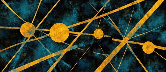 Abstract Interconnected Circles and Lines
