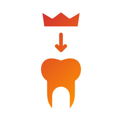 Dental Crown Icon Style