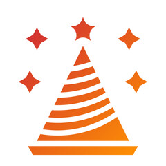 Fototapeta premium Party Hat Icon Style