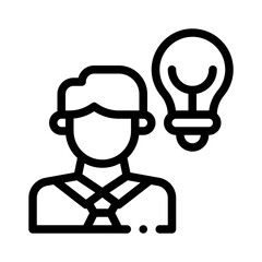 entrepreneur line icon