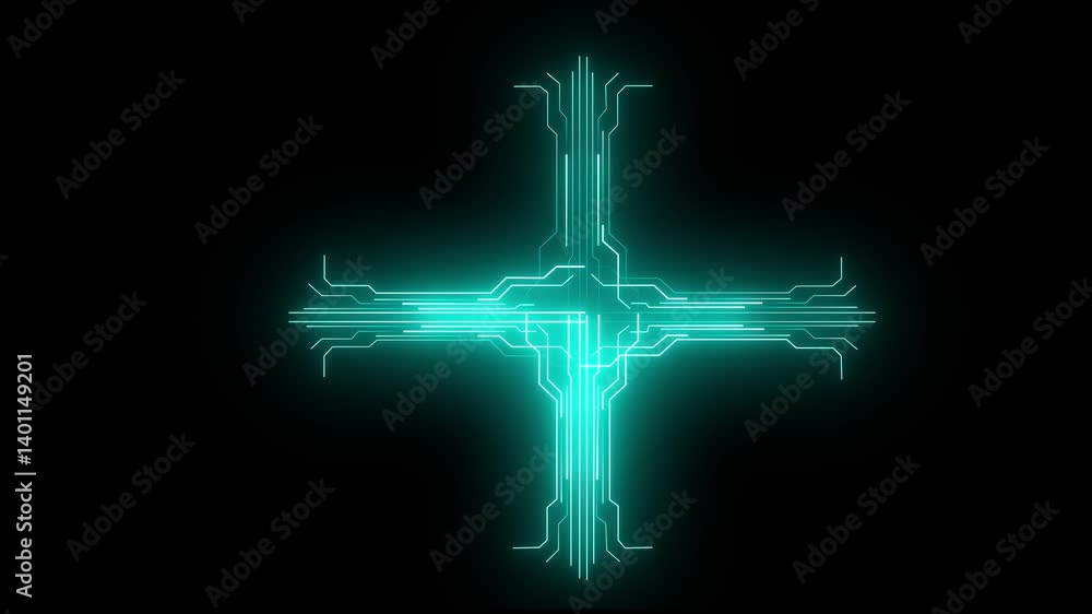 Poster abstract digital line data internet laser light line modern motherboard motion moving neon neon ligh