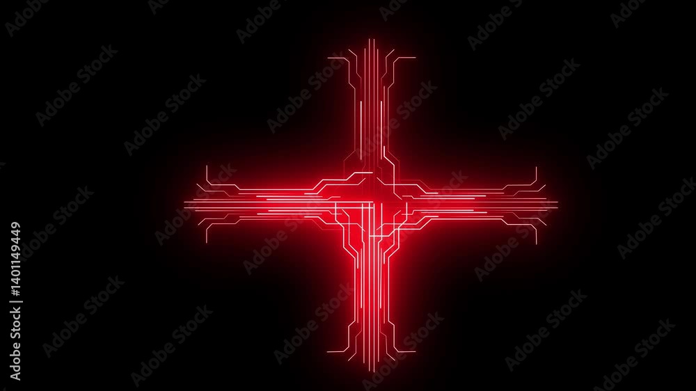 Poster abstract digital line data internet laser light line modern motherboard motion moving neon neon ligh