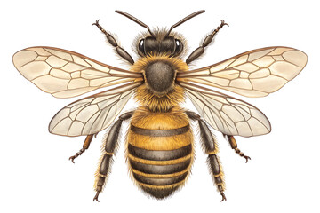 Fototapeta premium Realistic Honeybee 