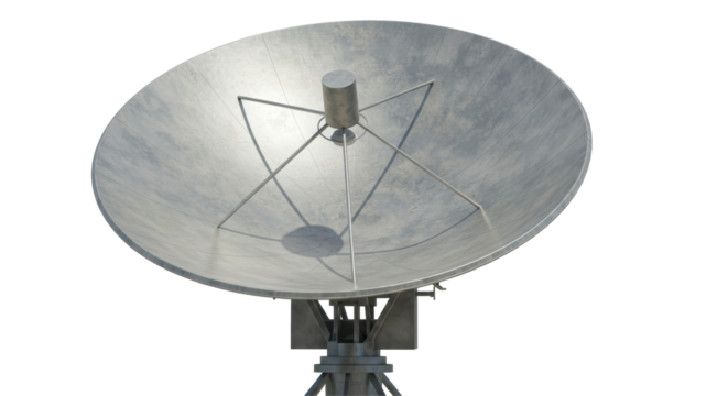 Isolated Satellite Dish - Powered by Adobe