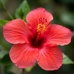 Fototapeta premium red hibiscus flower