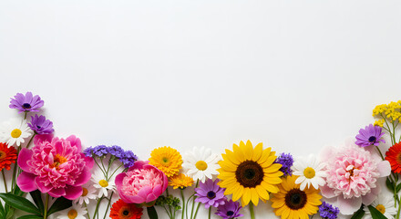 Obraz premium Flower Border| Flowers Border| Flower Background| Flower Flowers| Border Background| Mothers Day Background