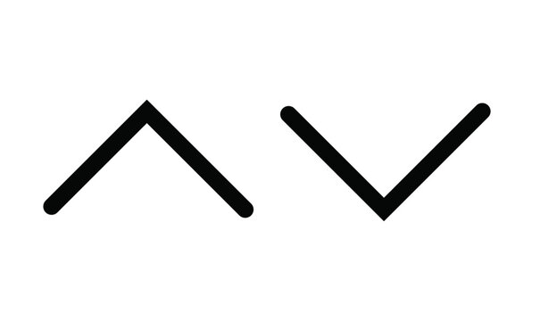 Up and Down Arrow Icon Set | Scroll, Direction, Download, Upload & Navigation Icons, up arrow, down arrow icon set for business and design