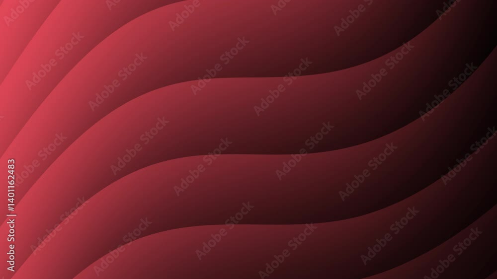 Poster a smooth, wavy design in varying shades of red, creating a visually appealing abstract background.