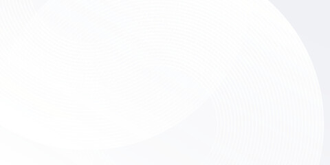 Modern white glowing geometric lines on gray background. Modern shiny blue circle abstract