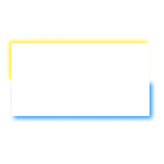 Minimal White Card with Yellow and Blue Drop Shadow Effect
