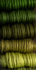 Close up of Cotton Thread in Various Colors