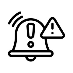 alarm bell line icon