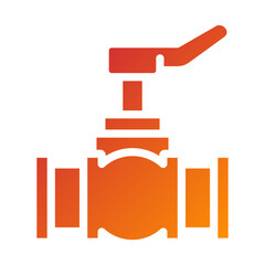 Fototapeta premium Oil Tap Icon Style