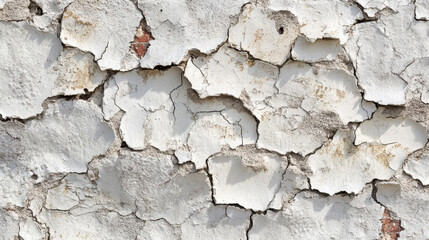 Obraz premium Old wall with peeling paint texture – aged surface with flaking layers for vintage and grunge design