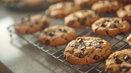 The freshly baked cookies