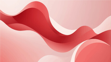 Abstract soft red shapes background