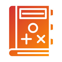 Fototapeta premium Algebra Book Icon Style