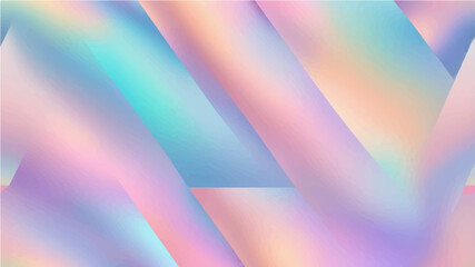 horizontal abstract pastel holographic texture design for pattern and background