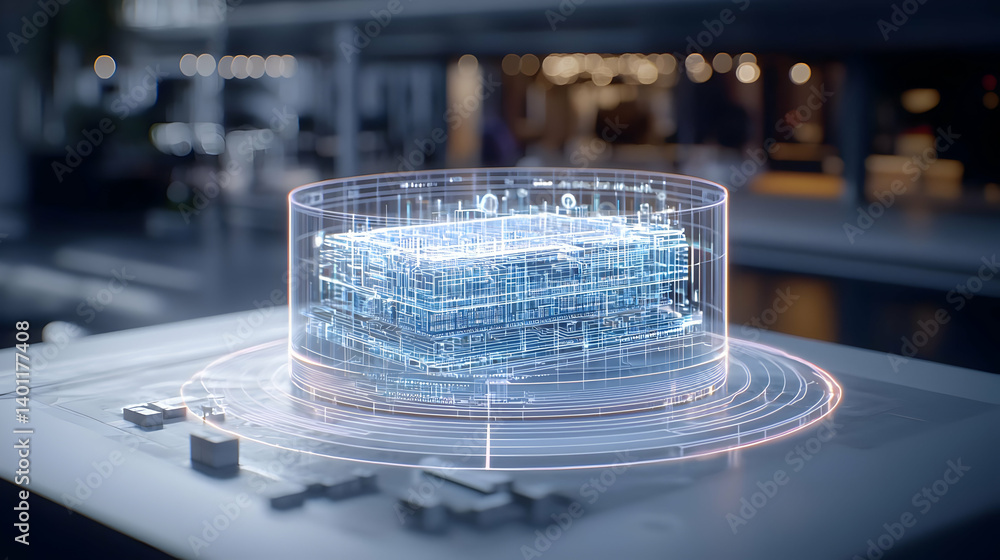 Poster digital data visualization display