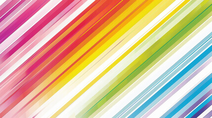 Obraz premium vibrant abstract background featuring diagonal stripes in various colors including pink, yellow, green, blue, and white, creating lively and energetic atmosphere