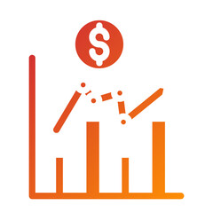 Business Growth Icon Style