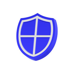 Firewall icon 3d rendering realistic