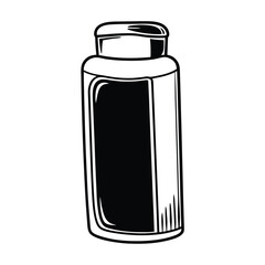 vector illustration of a bottle