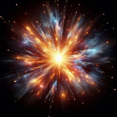 Naklejka premium A supernova Explosive radiant powerful