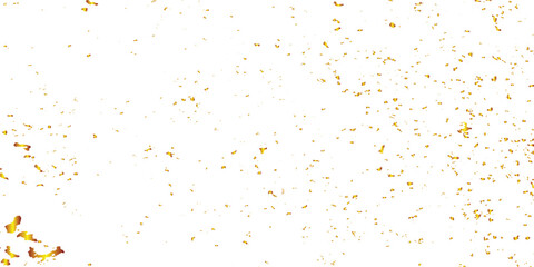 Abstract gold Foil splatter glitter Golden stroke on transparent background. zigzag ,ribbon,