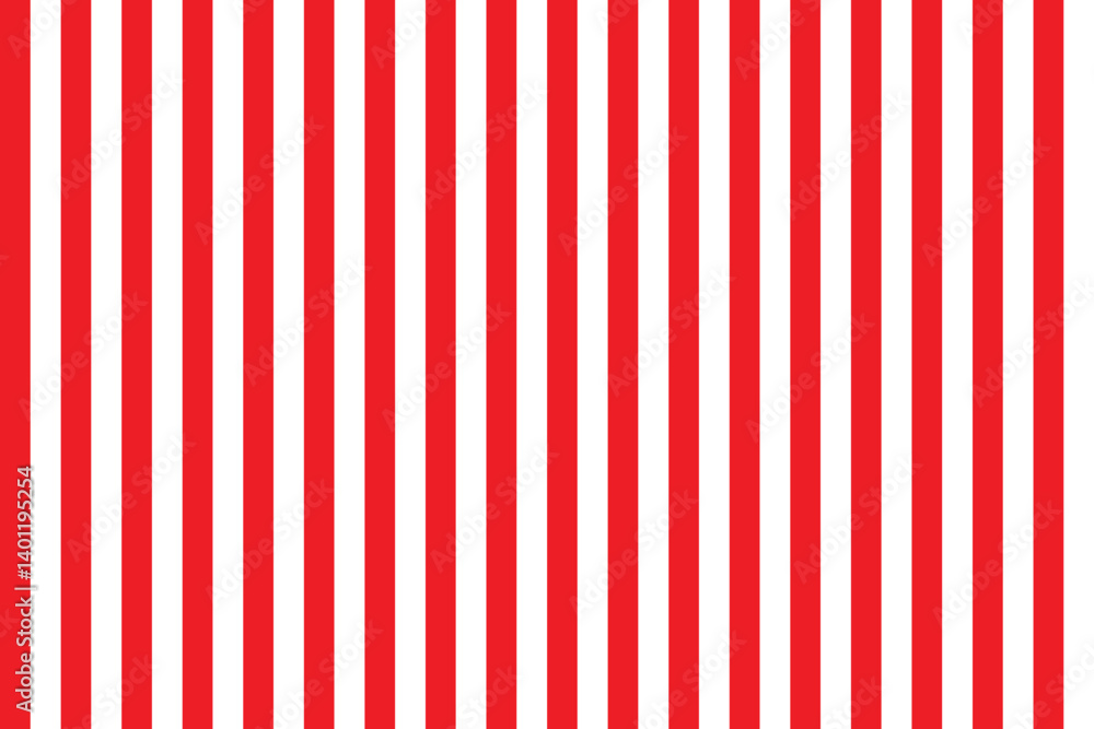 Poster red and white vertical stripes pattern . abstract red and white vertical stripes background . vector