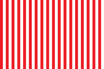 Red and white vertical stripes pattern . Abstract red and white vertical stripes background . Vector illustration  