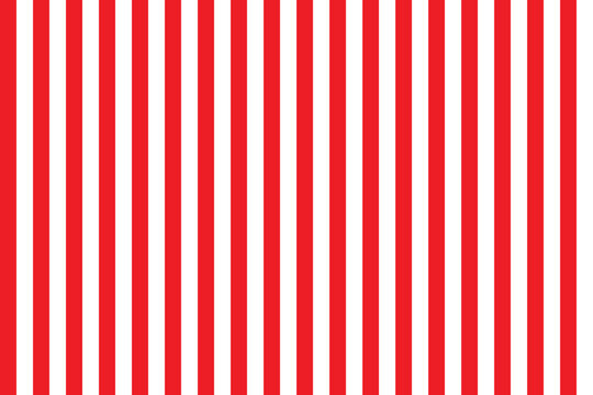 Red and white vertical stripes pattern . Abstract red and white vertical stripes background . Vector illustration  