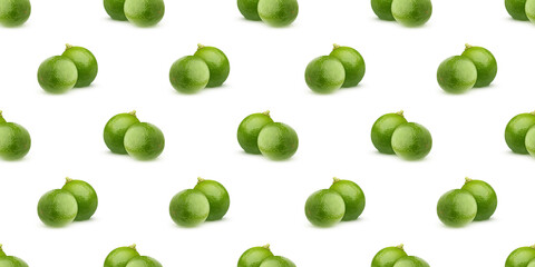 Seamless pattern of fresh green limes creating a vibrant and refreshing visual